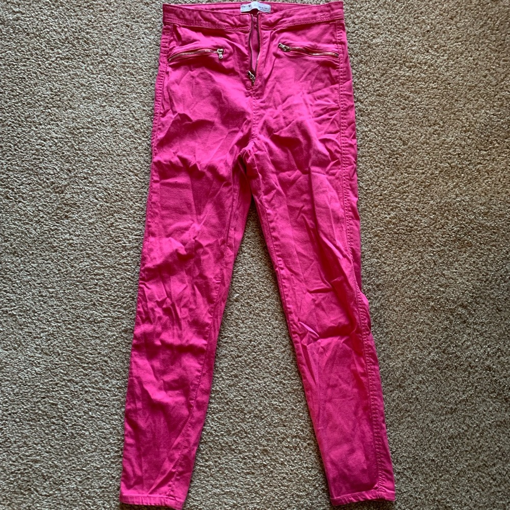 Bershka Pink Jeggings Size 6